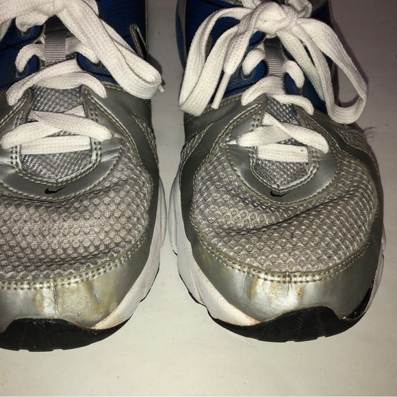 Nike Air + Moto 9 Mens Running Shoes Sneakers Silver Black Blue Size US 10.5 - Picture 8 of 10